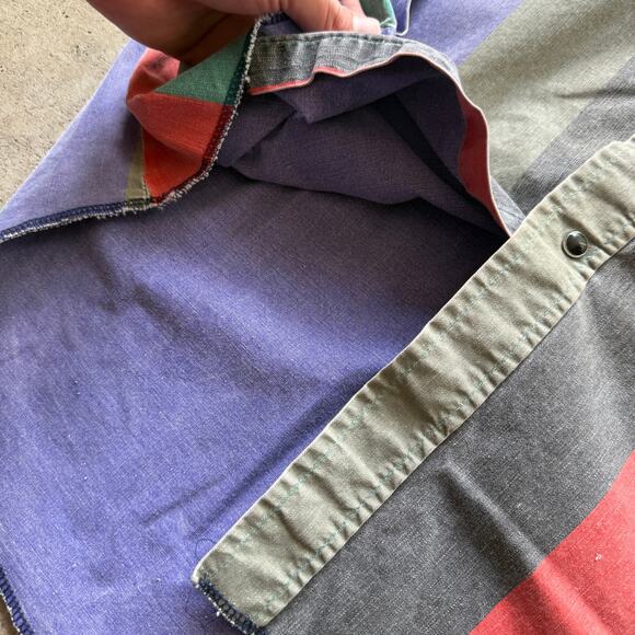 Vintage 90's Wrangler Striped Brushpopper Western Snap Long Sleeve Shirt Sx XL - Picture 6 of 7